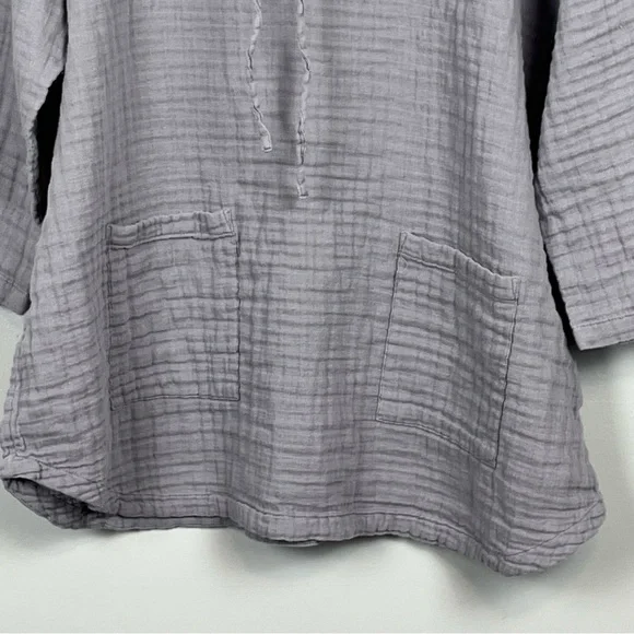 Gray Women's Tunic Top - Picture 4 of 8